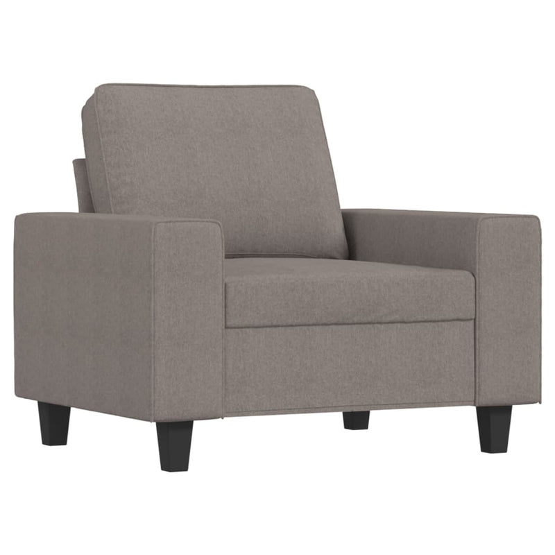vidaXL tópszínű szövet kanapéfotel lábtartóval 60 cm