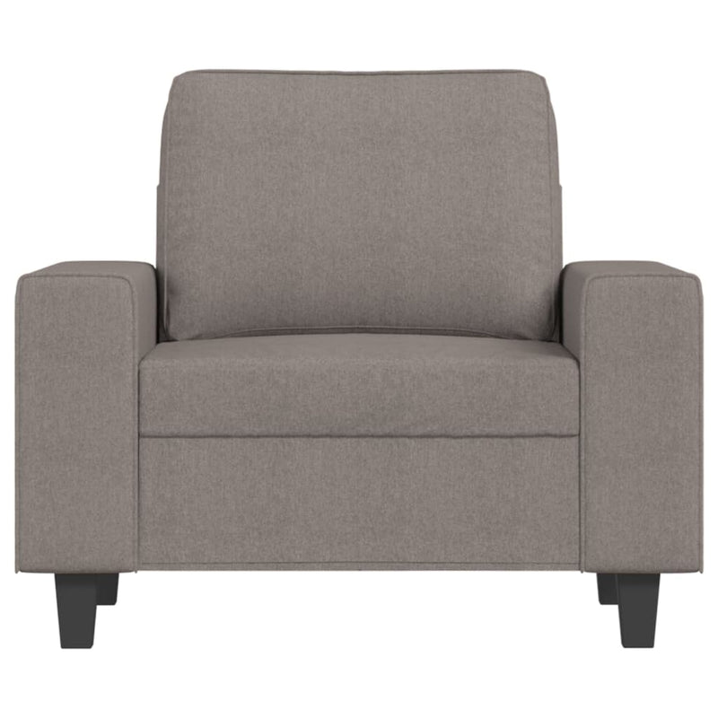 vidaXL tópszínű szövet kanapéfotel lábtartóval 60 cm
