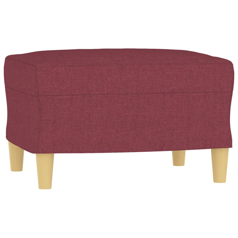 vidaXL bordó szövet kanapéfotel lábtartóval 60 cm