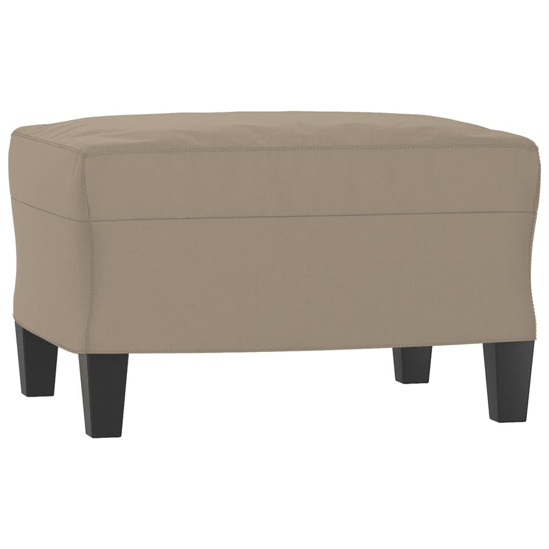 vidaXL tópszínű mikroszálas szövet kanapéfotel lábtartóval 60 cm