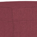 vidaXL 4 részes bordó szövet ülőgarnitúra párnákkal