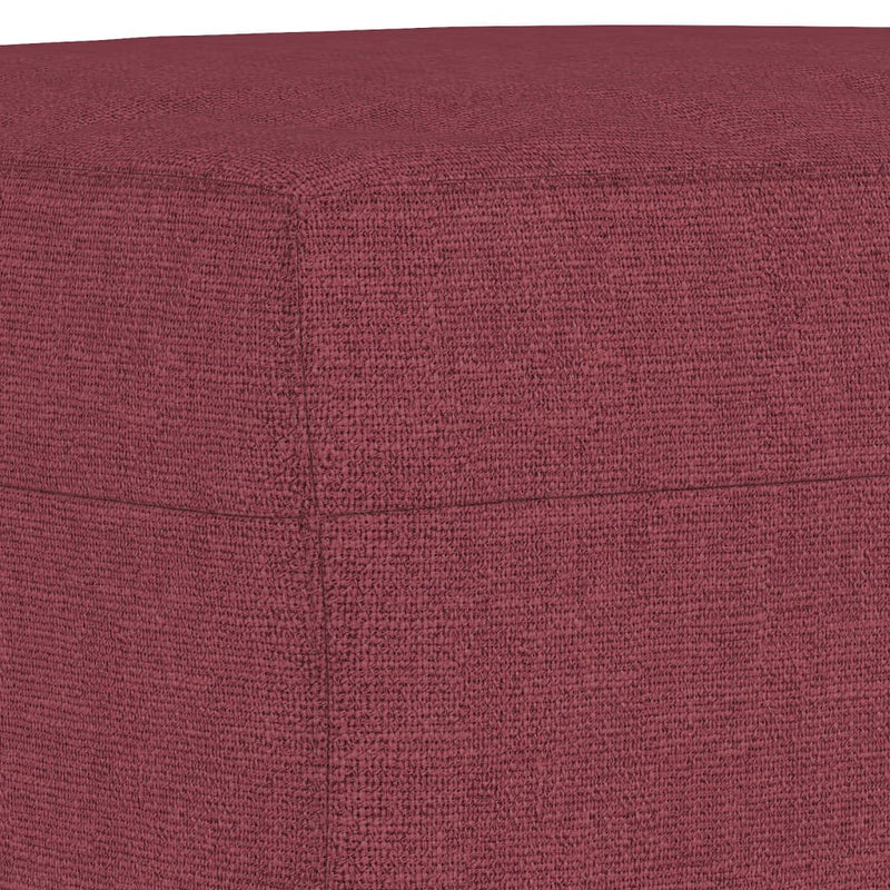 vidaXL 4 részes bordó szövet ülőgarnitúra párnákkal