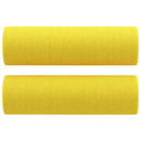 vidaXL 2 részes világossárga szövet ülőgarnitúra párnákkal