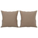 vidaXL 3 részes kávészínű műbőr ülőgarnitúra párnákkal