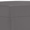 vidaXL 3 részes szürke műbőr ülőgarnitúra párnákkal