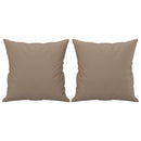 vidaXL 2 részes kávészínű műbőr ülőgarnitúra párnákkal