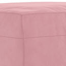 vidaXL 3 részes rózsaszín bársony ülőgarnitúra párnákkal