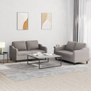 vidaXL 2 részes tópszínű szövet ülőgarnitúra párnákkal