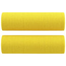 vidaXL 3 részes világossárga szövet ülőgarnitúra párnákkal