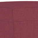 vidaXL 3 részes bordó szövet ülőgarnitúra párnákkal