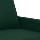 vidaXL 3 részes sötétzöld bársony ülőgarnitúra párnákkal