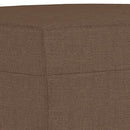 vidaXL 4 részes barna szövet ülőgarnitúra párnákkal