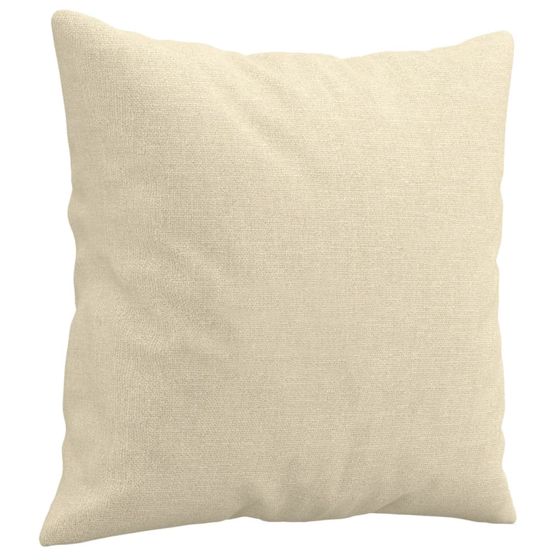 vidaXL 4 részes krémszínű szövet ülőgarnitúra párnákkal