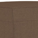 vidaXL 4 részes barna szövet ülőgarnitúra párnákkal