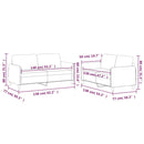 vidaXL 2 részes világosszürke szövet ülőgarnitúra párnákkal