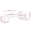 vidaXL 3 részes krémszínű szövet ülőgarnitúra párnákkal