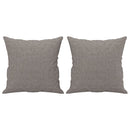 vidaXL 2 részes tópszínű mikroszálas szövet ülőgarnitúra párnával