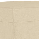 vidaXL 3 részes krémszínű szövet ülőgarnitúra párnákkal