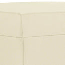 vidaXL 3 részes krémszínű műbőr ülőgarnitúra párnákkal