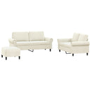 vidaXL 3 részes krém bársony ülőgarnitúra párnákkal