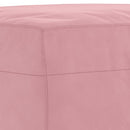 vidaXL 3 részes rózsaszín bársony ülőgarnitúra párnákkal