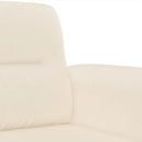 vidaXL 3 részes bézs mikroszálas szövet ülőgarnitúra párnával