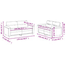 vidaXL 2 részes világosszürke mikroszálas ülőgarnitúra párnákkal