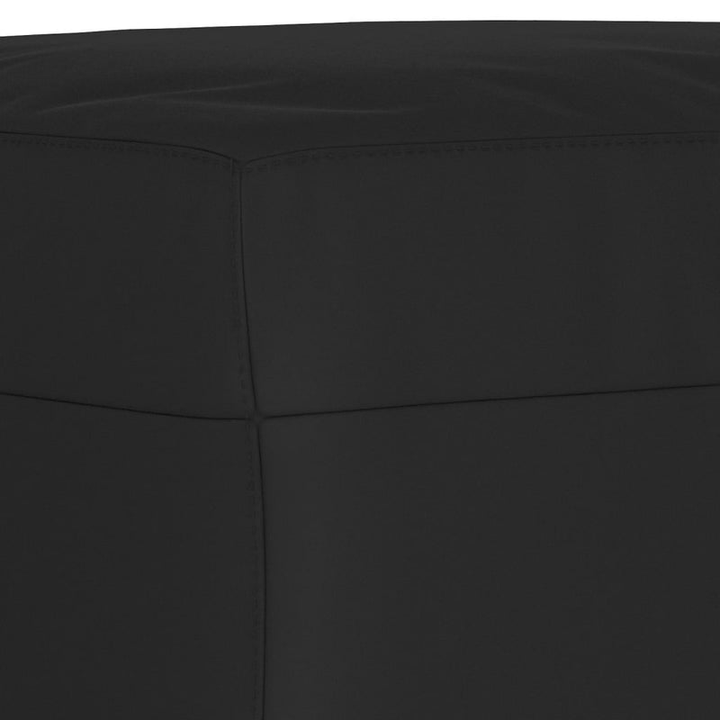 vidaXL 3 részes fekete mikroszálas szövet ülőgarnitúra párnákkal