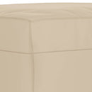 vidaXL 3 részes krémszínű mikroszálas szövet ülőgarnitúra párnákkal