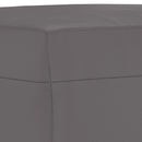 vidaXL 3 részes szürke műbőr ülőgarnitúra párnákkal