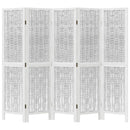 vidaXL 5 paneles fehér tömör császárfa térelválasztó