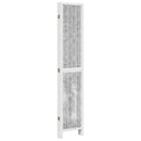 vidaXL 6 paneles fehér tömör császárfa térelválasztó