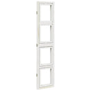 vidaXL 3 paneles fehér tömör császárfa térelválasztó