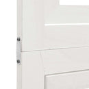 vidaXL 3 paneles fehér tömör császárfa térelválasztó