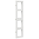 vidaXL 4 paneles fehér tömör császárfa térelválasztó