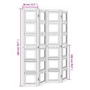 vidaXL 4 paneles fehér tömör császárfa térelválasztó