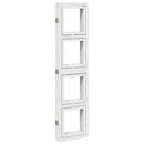 vidaXL 5 paneles fehér tömör császárfa térelválasztó