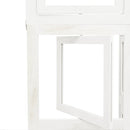 vidaXL 5 paneles fehér tömör császárfa térelválasztó