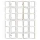 vidaXL 5 paneles fehér tömör császárfa térelválasztó
