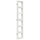 vidaXL 5 paneles fehér tömör császárfa térelválasztó