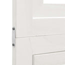 vidaXL 6 paneles fehér tömör császárfa térelválasztó