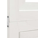 vidaXL 6 paneles fehér tömör császárfa térelválasztó