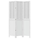vidaXL 3 paneles fehér tömör császárfa térelválasztó