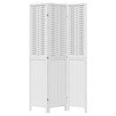 vidaXL 3 paneles fehér tömör császárfa térelválasztó