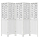 vidaXL 5 paneles fehér tömör császárfa térelválasztó