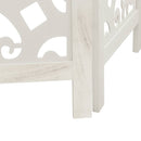 vidaXL 3 paneles fehér tömör császárfa térelválasztó