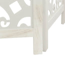 vidaXL 4 paneles fehér tömör császárfa térelválasztó