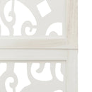 vidaXL 5 paneles fehér tömör császárfa térelválasztó