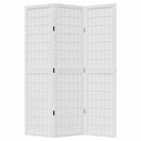 vidaXL 3 paneles fehér tömör császárfa térelválasztó