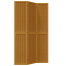 vidaXL 3 paneles barna tömör császárfa térelválasztó